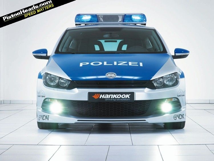 The car is the new symbolic 2009 TUNE IT SAFE Polizei vehicle which makes